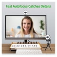 thumbnail image 4 of Webcam FHD 60FPS 1080P Webcam Live Streaming With Ring Light, USB Web Camera Autofocus 2 Stereo DSP For Conferencing, 4 of 6
