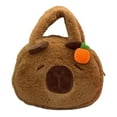 thumbnail image 3 of Milageto Capybara Handbag Clothing Accessories Gifts Fashionable Plush Toy Bag Funny Cute Style C, 3 of 8