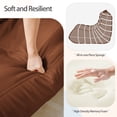 thumbnail image 4 of Morden Fort Big Bean Bag Chair for Adults, Faux Leather Bean Bag Sofa, Memory Foam Lounge Chairs with Ergonomic Design, Lazy Togo Chair for Living Room, Bedroom, Dorm, Office(Brown), 4 of 6