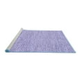 thumbnail image 2 of Ahgly Company Machine Washable Indoor Square Abstract Blue Contemporary Area Rugs, 5' Square, 2 of 4