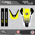 thumbnail image 2 of Kalair GFX Graphics Kit for Suzuki RM125 (1996-1998) Turbo Series, 2 of 5