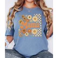 thumbnail image 2 of Trendy Mama Checkered Fall Shirt for Women Cute Sunflower Floral Tee for Moms Blue Jean Shirt Adult Small, 2 of 4
