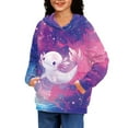 thumbnail image 4 of DISNIMO Galaxy Axolotl Hoodies for Boys Kids 6-7 Hoodie Cute Pullover Hoodie Girls and Boys Sweatshirts with Hoodies Sweatshirt for Children Long Sleeve Fall Clothes Streetwear Hoodie, 4 of 7