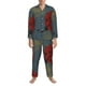 thumbnail image 3 of Balery Ladybug Pijama para Hombre de Dos Piezas con Manga Larga, Conjunto de Dormir y Descanso Suave con Bolsillos-Small, 3 of 7