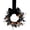 Black 1PCS, variant on Mini Halloween Wreaths for Cabinet,Small Halloween Pumpkin Wreath with Velvet Bow,Black Eucalyptus Gothic Farmhouse Wreath,Mini Kitchen Cabinet Wreaths,Halloween Candle Rings Home Decor,Black 1PCS
