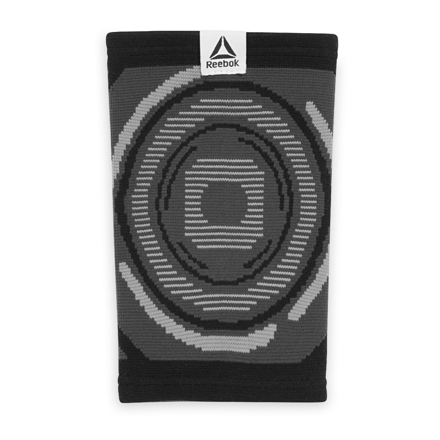 (2 pack) Reebok Delta Speedwick Moisture-Wicking Elbow Support, 4-Way Stretch Knit, Black, Unisex, S/M