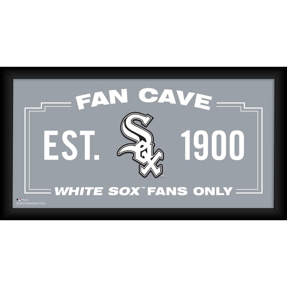 Chicago White Sox Framed 10" x 20" Fan Cave Collage