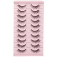 thumbnail image 4 of False Eyelashes Natural Lahes Wispy Russian Strip Lashes Clear band 15MM Cat Eye Lashes for Small Eyes 10 Pairs Pack, 4 of 4