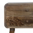 thumbnail image 2 of Classic Grey Washed 2-Drawer Nightstand with Nordic Legs, 2 of 12