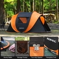 thumbnail image 5 of AOPEC Pop Up Camping Tent, 2/4/6 Person Instant Tent Waterproof PU4500mm, Spacious Ventilated Camping Tent with Front Porch, Quick Setup Lightweight Portable for Outdoor Camping Hiking Beach, 5 of 7