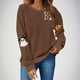thumbnail image 1 of Heisall Womens Sweatshirts Halloween Print Long Sleeve Round Neck Loose 2025 New Arrival Fashion Casual, 1 of 4