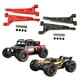 thumbnail image 3 of Tholdsy Brazos superiores traseros de aluminio para 1/14 MJX Hyper Go 14210 14209 brazos superiores traseros de aluminio de alta resistencia Kits de construcción modelo Rojo, 3 of 6