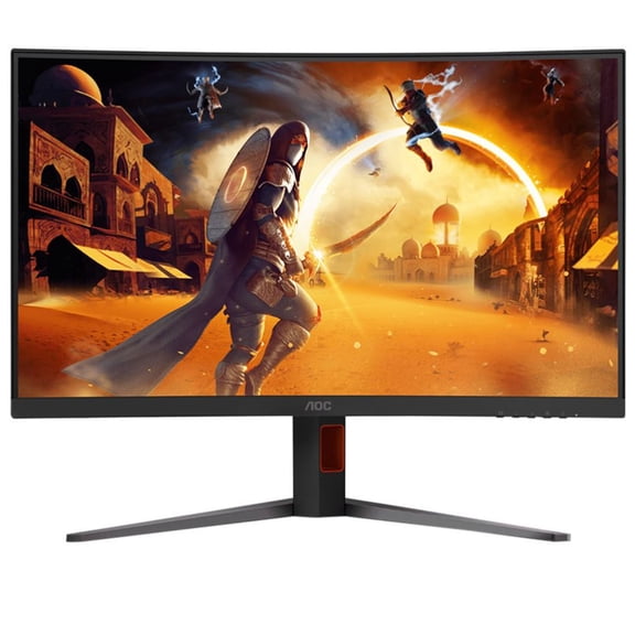 Restored AOC CQ32G4 Curved Gaming Monitor, 31.5" QHD, 180Hz, 1ms Response, FreeSync Premium,Black (Refurbished)
