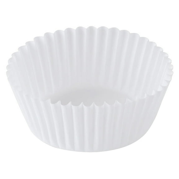 Hoffmaster Round Baking Cup White Paper, 1 oz., 3.5" Top Length x 1.625" Bottom Length x 15/16" Height | 10000/Case