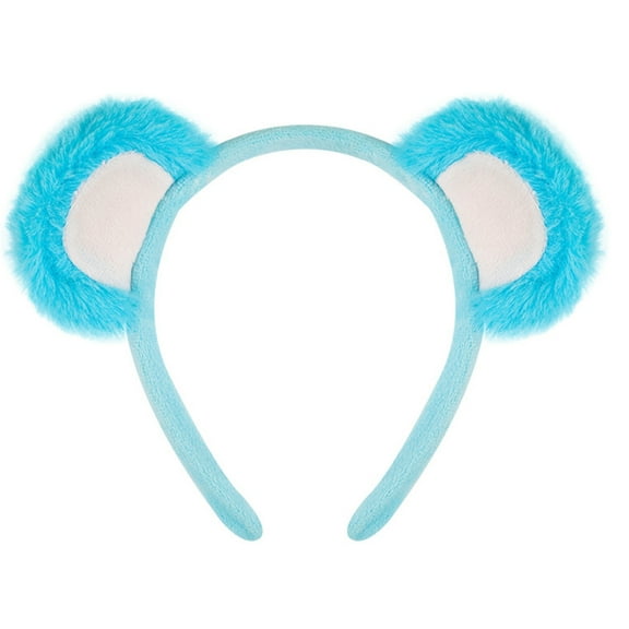 Sinyiin Plush Bear Ear Hairband for Women Halloween Props Headband Music Festival Headwear Party Gathering Hairhoop for Roleplay