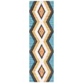thumbnail image 2 of Safavieh Kenya Kerstin Diamond Runner Rug, Black/Ivory, 2'3" x 8', 2 of 10