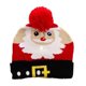 thumbnail image 2 of Gorro navideño luminoso para niños y adultos, cálido jersey de punto para otoño e invierno, gorro de felpa estampado, 2 of 6