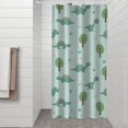 thumbnail image 2 of LightBlue Cartoon Dinosaurs Trees Pattern Shower Curtain 36"x72" ,Bathroom Decorative Shower Curtains Set with 12 Hooks,Modern Waterproof Washable Shower Curtain, 2 of 6