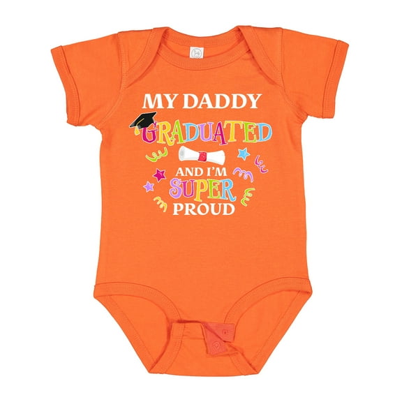 Inktastic My Daddy Graduated and I'm Super Proud Boys or Girls Baby Bodysuit