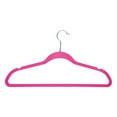 thumbnail image 6 of Simplify 25 Pack Slim Velvet Suit Hangers in Fuchsia Pink, 6 of 7