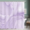 thumbnail image 3 of Lavender Purple Marble Shower Curtain, Abstract Modern Shower Curtains for Bathroom Decor, Aesthetic Ink Art Chic Elegant Waterproof Fabric Shower Curtain Set with Hooks, 72x72 Inch, 3 of 6