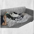 thumbnail image 6 of Mystic Soft Flannel Fleece Throw Blanket, Yin-Yang with Round Pattern Represents the Universe Boho Design, Cozy Plush for Indoor and Outdoor Use, 50" x 60", Black White Beige, by Ambesonne, 6 of 6
