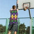 thumbnail image 5 of Sikiie Mardi Gras4 Basketball Jersey Reversible Men's Mesh Athletic Sports Shirts Training Practice S-4XLLarge, 5 of 6