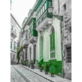 thumbnail image 2 of Frank, Assaf 12x14 White Modern Wood Framed Museum Art Print Titled - Traditional maltese houses in Birgu, Malta, 2 of 4