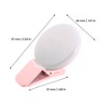 thumbnail image 2 of CHUANK Led Light Mask Cell Phone Battery Selfie Light for Phone with 3 Light Temperatures LED Light Cell Phone Laptop Photography Lighting Clip on Rechargeable Led Photography Lighting, 2 of 7