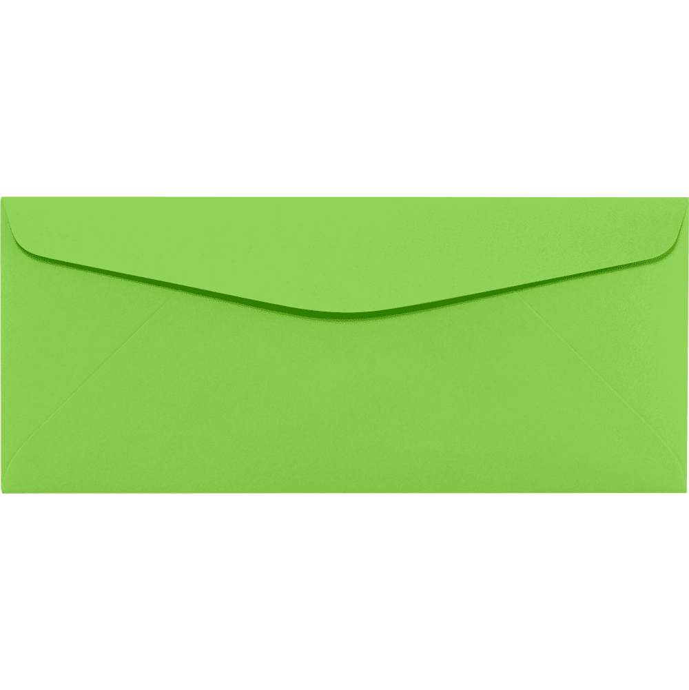 LUXPaper #10 Regular Envelopes, 4 1/8 x 9 1/2, Limelight, 500/Pack