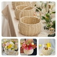 thumbnail image 3 of IFANLANDOR Cesta De Flores Tejida Beige Con Asa Ideal Como Cesta Decorativa Y Para Regalo, 3 of 8