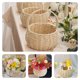 thumbnail image 3 of Moluckfu Cesta Rústica Beige De Flores Con Asa Para Bodas Y Eventos, 3 of 8
