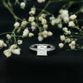 thumbnail image 3 of Rosec Jewels Princess Cut Moissanite Solitaire Engagement Ring - 8 mm - 3 ct - D-VS1 Certified, 14K White Gold, US 3.00, 3 of 9