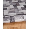 thumbnail image 4 of Contemporary Home Living 3' x 5' Interlocking Mosaic Patchwork Area Throw Rug - Gray and Cream, 4 of 8