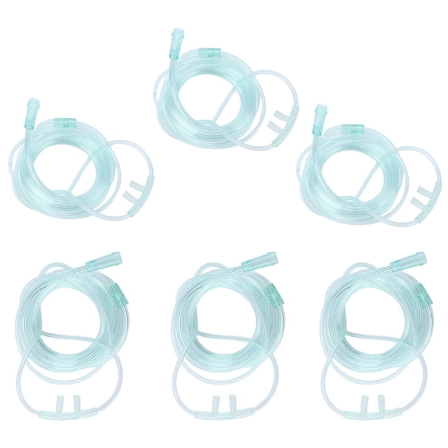 6 uds Cánula Nasal Desechable Tubo De Oxígeno De PVC Suave 2m De Longitud Para Reductores De Presión De Oxígeno Medidores De Oxígeno