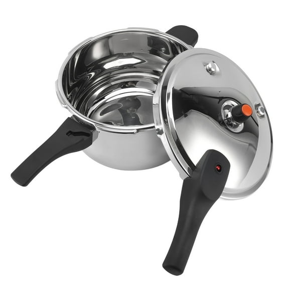 Pressure Cooker, Stainless Steel Pressure Canner 80KPA Explosion Proof Pressure Cooker with Pressure Limit Valve Fast Pressure Pot for Meat, Rice Legumes