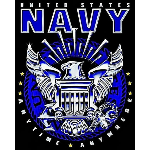 Paint by Numbers Kit for Adults -Navy- Beginner DIY Color by Number Set on Canvas Acrylic Oil Paintings Crafts, Gifts, Home Wall Decor (12 X 16 inches)-