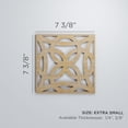 thumbnail image 2 of Ekena Millwork 7 3/8"W x 7 3/8"H x 3/8"T Extra Small Baytown Decorative Fretwork Wood Wall Panels, Wood (Paint Grade), 2 of 9