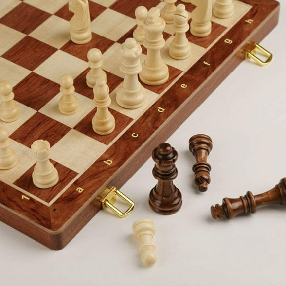 Chess Set Wooden Chess Chess Set Wooden Chess Gift Foldable Chess Board Travel Chess Board Folding Portable Chess Game