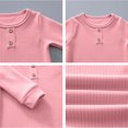 thumbnail image 4 of Favoffer Newborn Clothes Boys Girls Long Sleeve Snaps up Solid Ribbed Knit Baby Infant Outfits Daily, Bedtime, Photos, Walks 0-2Y, 4 of 5