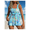 Colorful, variant on Women's Navy Blue Leopard Print Accent Tankini Swimsuit, Ruched Two-Piece with Boyshorts, Sizes S-XL