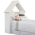 thumbnail image 3 of Sauder Tête de Lit Pinwheel Twin Playhouse en Blanc Doux, 3 of 7