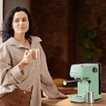 thumbnail image 6 of CASABREWS 3700 Essential 20 Bar Espresso Coffee Maker with Milk Frother,Compact Cappuccino Machine,1350W Powerful System,Large Removable Water Tank,Pastel Green, 6 of 11