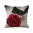 thumbnail image 2 of Xihbxyly Funda de Cojín con Diseño Floral Romántico, Suave Fibra de Poliéster, Acogedora Decoración para Sofá y Cama, Elegante Detalle para El Hogar, Lavable a Máquina, 45 X 45 Cm, Ideal para San Val, 2 of 6