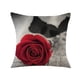 thumbnail image 2 of European Classic Throw Pillow Cover Rose Throw Pillow Cover 18x18 Inch Office Sofa Pillow Cover, 2 of 6