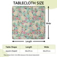 thumbnail image 2 of Golden Retriever Dog and Flowers Square Fitted Tablecloth with Elastic Edge,Square Table Cover,Washable Elastic Table Cover for Home Kitchen Party Decor 36"x36", 2 of 6
