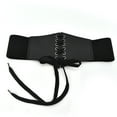 thumbnail image 5 of Prolriy Belts for Women, Women Corset Belt Wide Leather Waist Belt for Daily Punk Halloween Dresses Chest Elastic Waistband Womens Belt Black One Size, 5 of 6