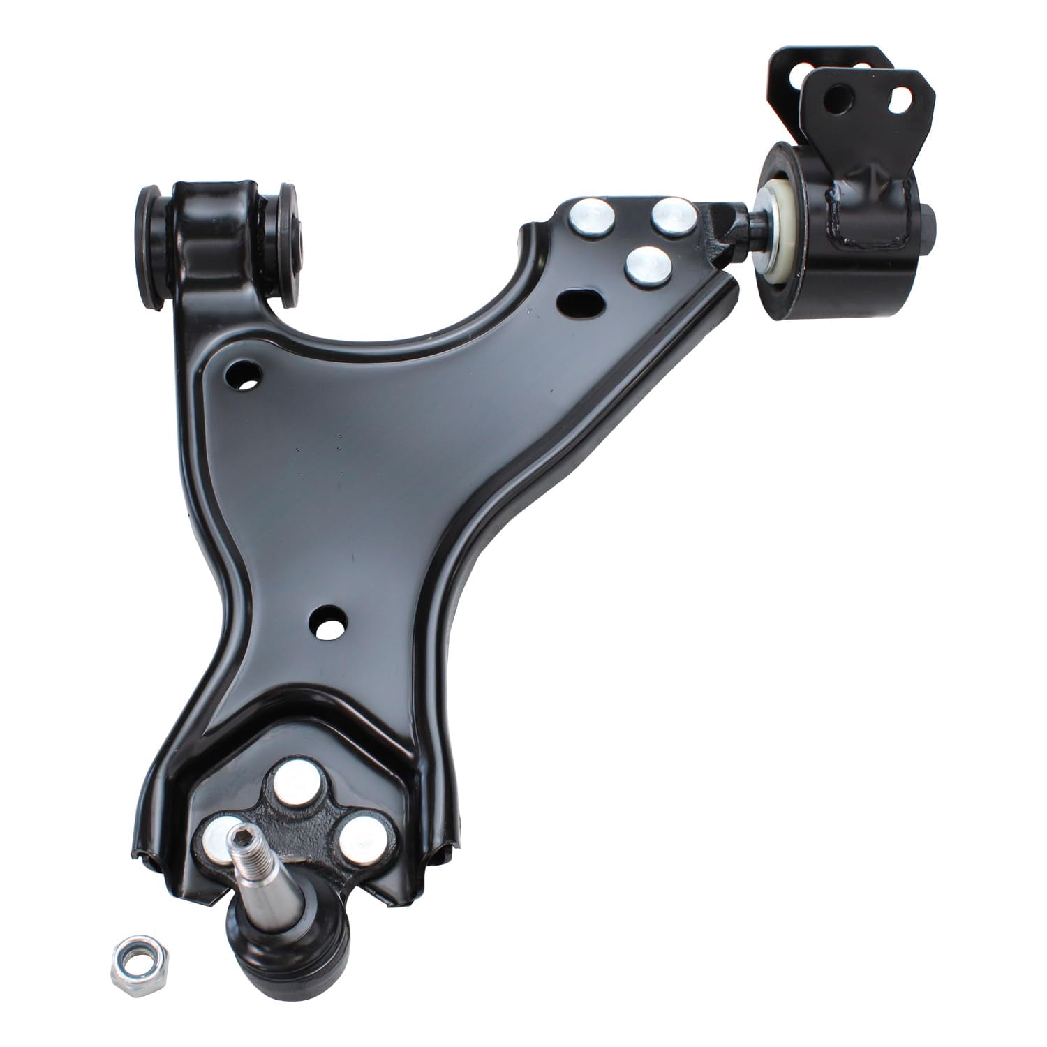 Detroit Axle - Front Right Lower Control Arm w/ Ball Joint Replacement for Chevy Traverse Buick Enclave GMC Acadia Saturn Outlook Fits select: 2009-2017 CHEVROLET TRAVERSE LT, 2011 BUICK ENCLAVE CX