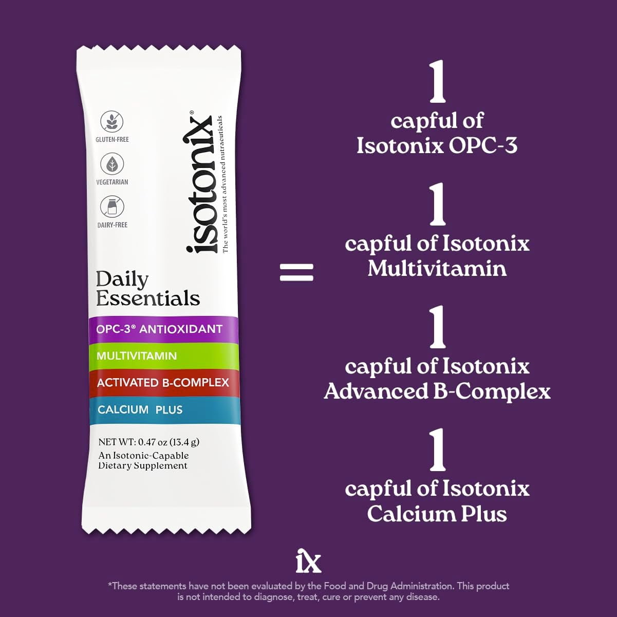 Isotonix Daily Essentials Packets, Gluten-Free Multivitamin