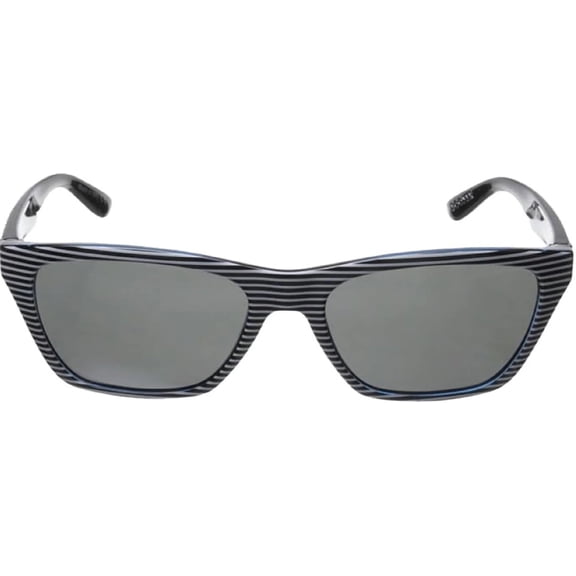 VonZipper Men's Booker Sunglasses,One Size,White Stripes Blue w/Gray Lens